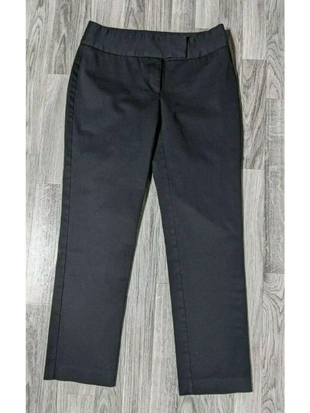 Women's Black Straight-Leg Ponte Pants